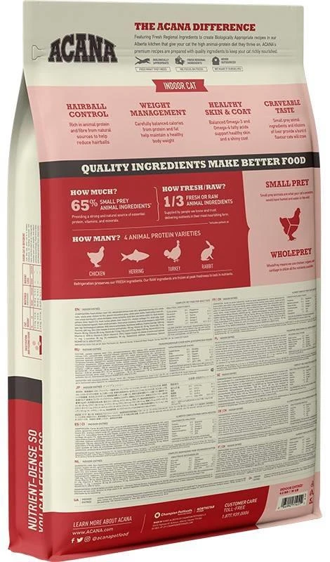 ACANA Indoor Entree Chat 4,5kg 4 ACANA Indoor Entree Chat 4,5kg – Image 2