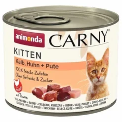 ANIMONDA Cat Carny Kitten Saveur : Veau, Volaille Et Dinde 200g X12