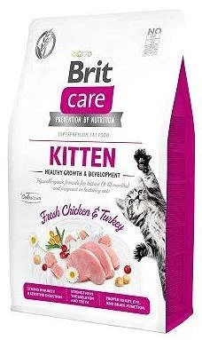 Brit Care Cat Grain-Free Kitten Healthy Growth & Development Avec Du Poulet Et De La Dinde 2kg 3 Brit Care Cat Grain-Free Kitten Healthy Growth & Development Avec Du Poulet Et De La Dinde 2kg