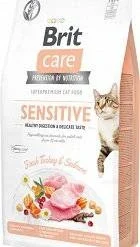 Brit Care Cat Grain-Free Sensitive Healthy Digestion & Delicate Taste Avec De La Dinde Et Du Saumon 2kg