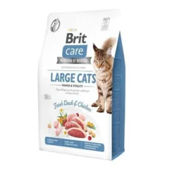 Brit Care Grain-Free Large Cats Power & Vitality Avec Canard Et Poulet 7kg
