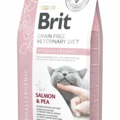 Brit Grain Free Veterinary Diet Cat Hypoallergenic Saumon & Pois 2kg