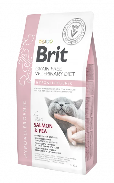 Brit Grain Free Veterinary Diet Cat Hypoallergenic Saumon Aux Petits Pois 5kg 3 Brit Grain Free Veterinary Diet Cat Hypoallergenic Saumon Aux Petits Pois 5kg