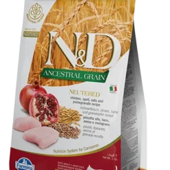 Farmina N&D Ancestral Grain Feline Neutered Chicken&Pomegranate 5kg