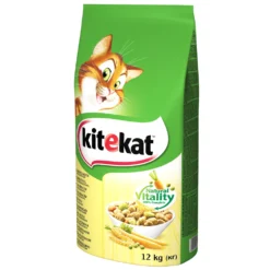 KITEKAT - Nourriture Sèche Pour Chats Avec Poulet Et Légumes 12kg+Surprise Gratuite Pour Chat -Promos Patou Noir Magasin fre pl KITEKAT nourriture seche pour chats avec poulet et legumes 12kg 8708 1