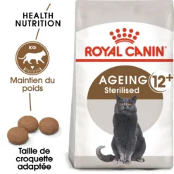ROYAL CANIN Ageing Sterilised +12 4kg -Promos Patou Noir Magasin fre pl ROYAL CANIN Ageing Sterilised 12 4kg 16901 1