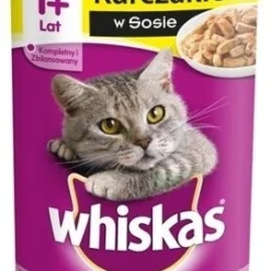 WHISKAS Adulte - Nourriture Humide Pour Chats Avec Du Poulet En Sauce 400g X 12